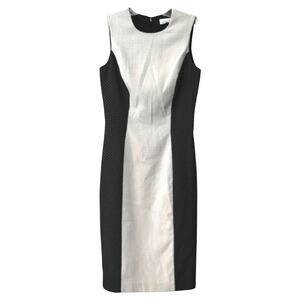Calvin Klein Dot-Print Sleeveless Sheath Dress Women's Size 0 Workwear Career